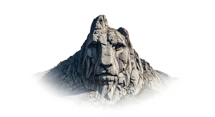 Majestic lion rock mountain nature landscape travel destination tourism adventure outdoor geology formation generated with ai