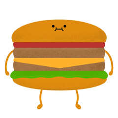 hamburger on a plate