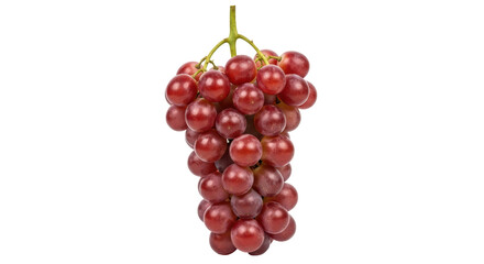 Isolated Bunch of Red Grapes