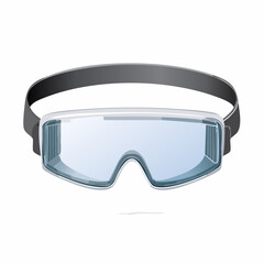 Safety goggles with elastic strap
