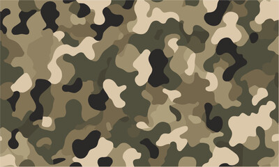 Fototapeta premium Scalable modern vector illustration of a classic seamless military camouflage pattern, camouflage military texture background soldier repeated seamless green print, easily editable.