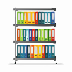 Magazine rack filled halfway
