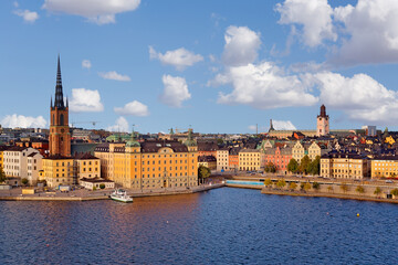 Panoramic view of Stockholm, capital of Sweden