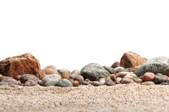 Smooth stones and sand against black background nature rocks beach pebbles texture