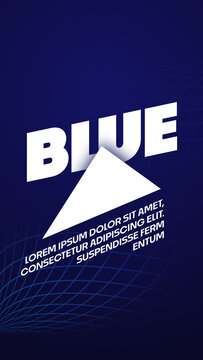 Vertical Abstract Text Animation for Social Media Stories