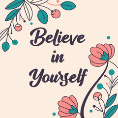 Obraz premium happy birthday card with flowers