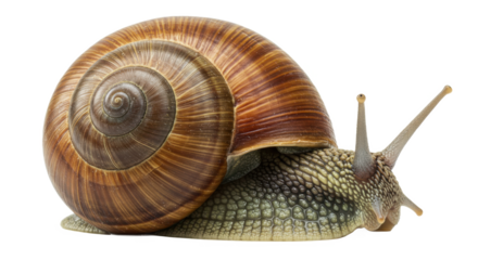 Snail isolated on transparent background