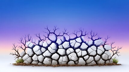 Ice-inspired gradient background with glacial blue, icy white, and subtle lavender flowing in a cracked-glass fluid pattern