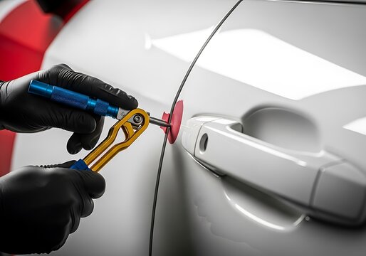 Professional Dent Repair Tool Kit for Auto Body Damage Restoration and Vehicle Surface Maintenance Services