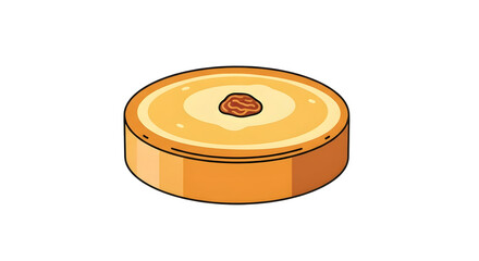 Delicious Cartoon Cheese Cake Illustration Dessert Pastry