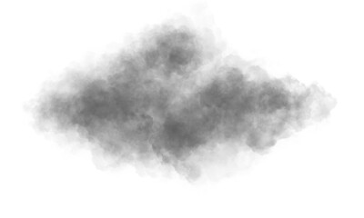 Realistic Cloud on Transparent Background. PNG image