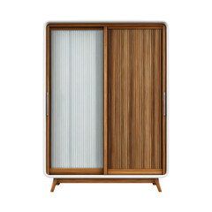 Modern Stylish Cabinet Isolated on Transparent Background
