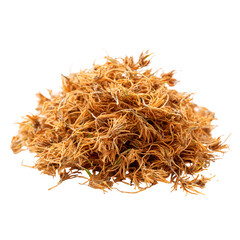 Fototapeta premium Dried orange plant pile natural texture herbal background,