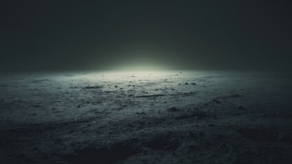 Earth's surface from space with a horizon glow and atmospheric layers. Planet and space exploration, concept. Astronomy and planetary science. The idea of space observation and exploration.