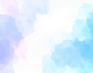 Obraz premium watercolor backgrounds featuring vibrant and abstract color washes. The designs use a bright pastel palette of pink, orange, yellow, and blue, with fluid brushstrokes and splatters creating a dynamic 