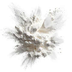 Flour explosion white powder baking ingredient food texture background