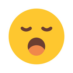 Fototapeta premium Yawn emoticon
