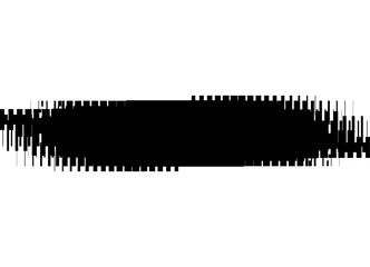 Black vector stripe for text on a white background. Vector spot. Technological design element. Striped vector background for the basis of covers, advertising, video, packaging. reels. Strobe. flicker.