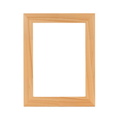 Wooden Photo Frame with White Insert &ndash; Minimalist and Versatile Design