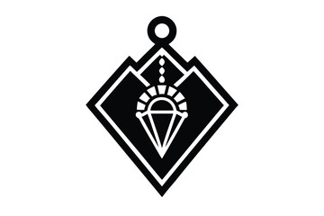 handcrafted jewelry icon vector icon silhouette