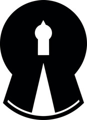 Foundation line with corner emphasis shown in stylized black silhouette