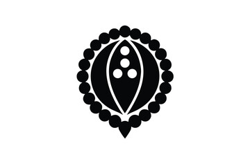 beading icon vector icon silhouette
