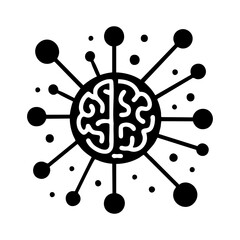 Neural Network Brain Icon