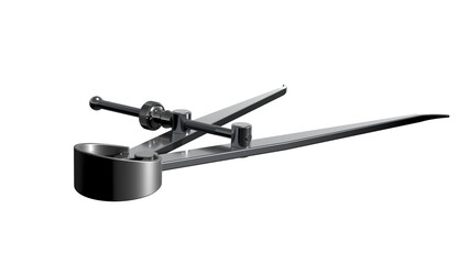 This render depicts a caliper, a tool for precise measurements. It symbolizes accuracy, engineering, and technical skill.