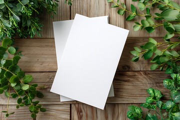 organic marketing concept with botanical accents  
