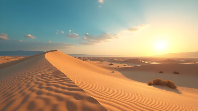 Malerische Sandlandschaft in der Gobi-W&uuml;ste