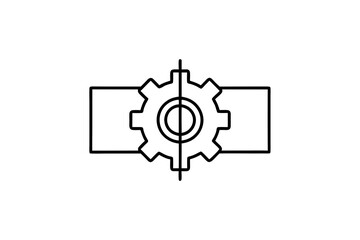 split screen layout icon illustrating multitasking and productivity