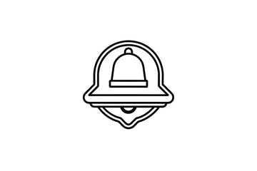 notification bell with alert ringing sound reminder minimal icon
