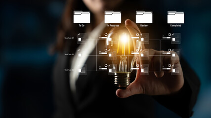 Task workflow system showing document progress through stages. Task tracking improves productivity, ensures visibility, task tracking supports planning, and task tracking manages status. Latch