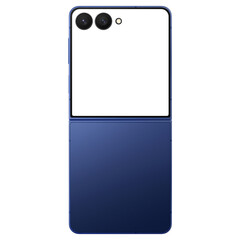 Similar to android device blue shadow smartphone mockup template without background and with white screen 