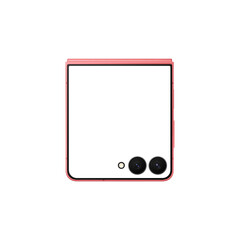 Similar to android device coralred smartphone mockup template without background and with white screen 