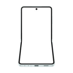 Similar to android device mint smartphone mockup template without background and with white screen 