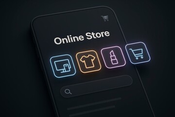 Shop easily online with this smartphone interface for clothing, beauty, electronics and more today