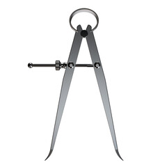 This render depicts a caliper, a tool for precise measurements. It symbolizes accuracy, engineering, and technical skill.