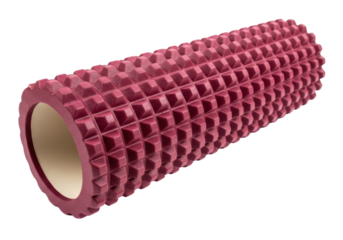 Textured Red Foam Roller for Deep Tissue Massage
