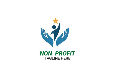Innovative Charity Logo Vector Design, Nonprofit Logo Collection for Community Care template