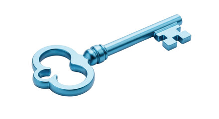 Isolated Blue Key