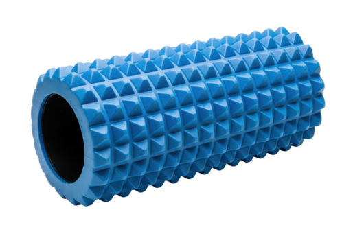 Textured Blue Foam Roller for Deep Tissue Massage
