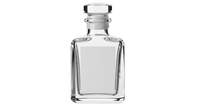 Isolated Glass Decanter