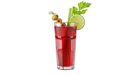 Isolated Bloody Mary Cocktail