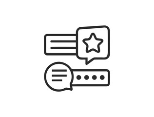 Customer Satisfaction Web Icons in Line Style – Feedback, Rating, Review, Like, Dislike, Client Experience & Testimonial Icons for Web and Mobile App
