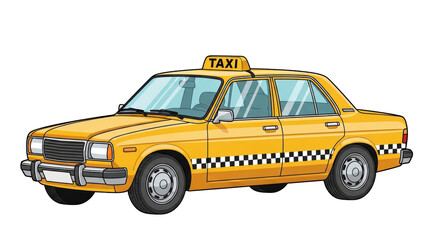 Isolated Yellow Taxi Car © Ryan