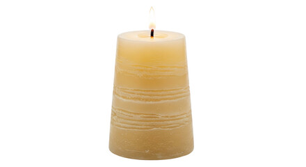Isolated Burning Candle