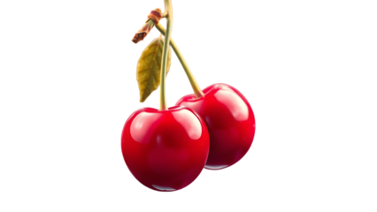 Vector illustration of 3d cherries
