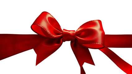 Red ribbon bow