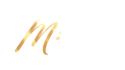 Letter M cursive written capital letter